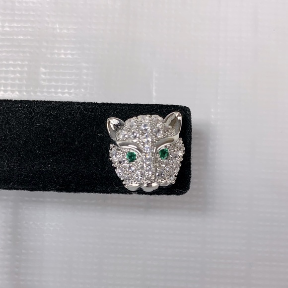 2/$15 Green and White CZ Animal Stud Earrings - Picture 2 of 2